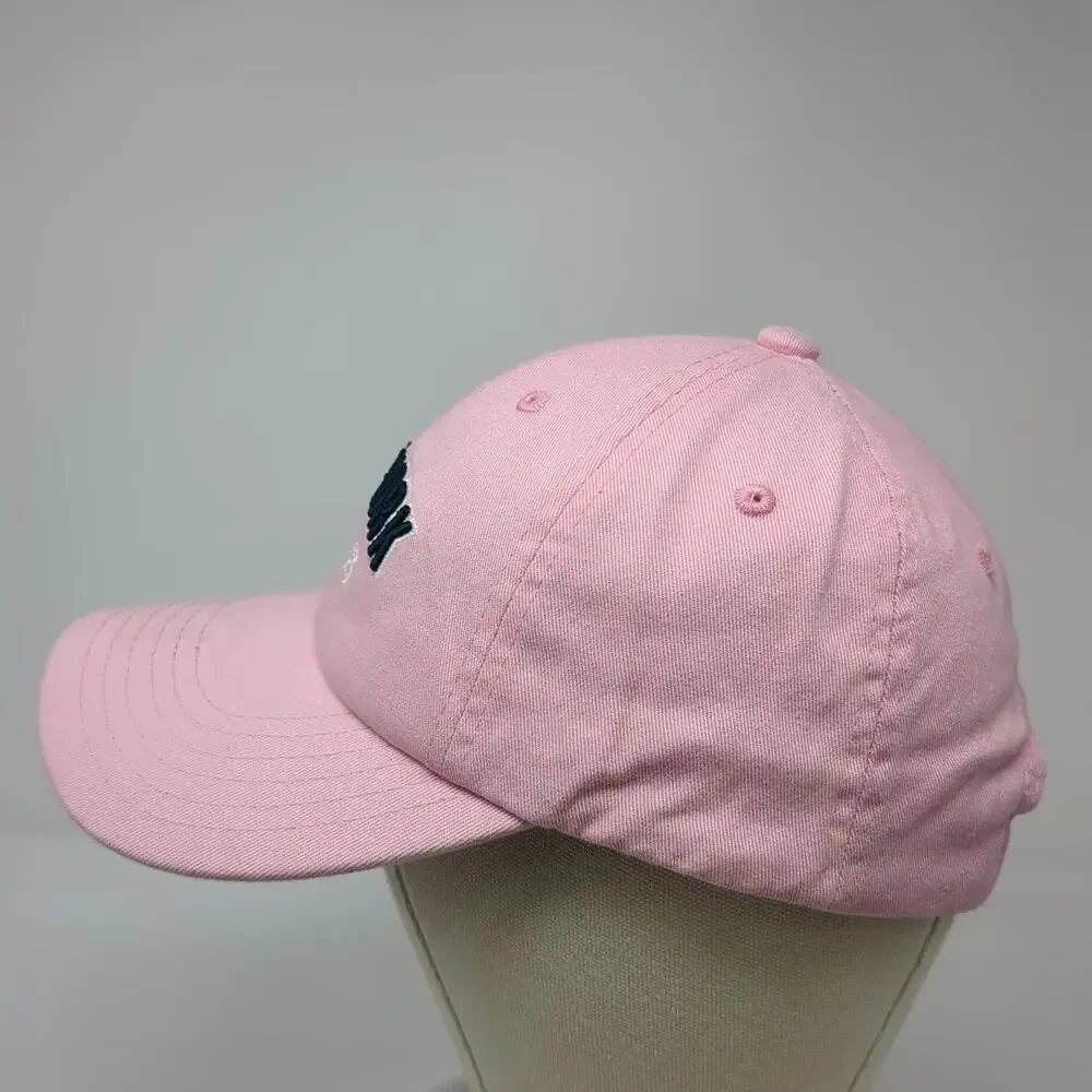 ellidan Baseball Cap Pink Blue White One Size New York 1625 Embroidered Hat